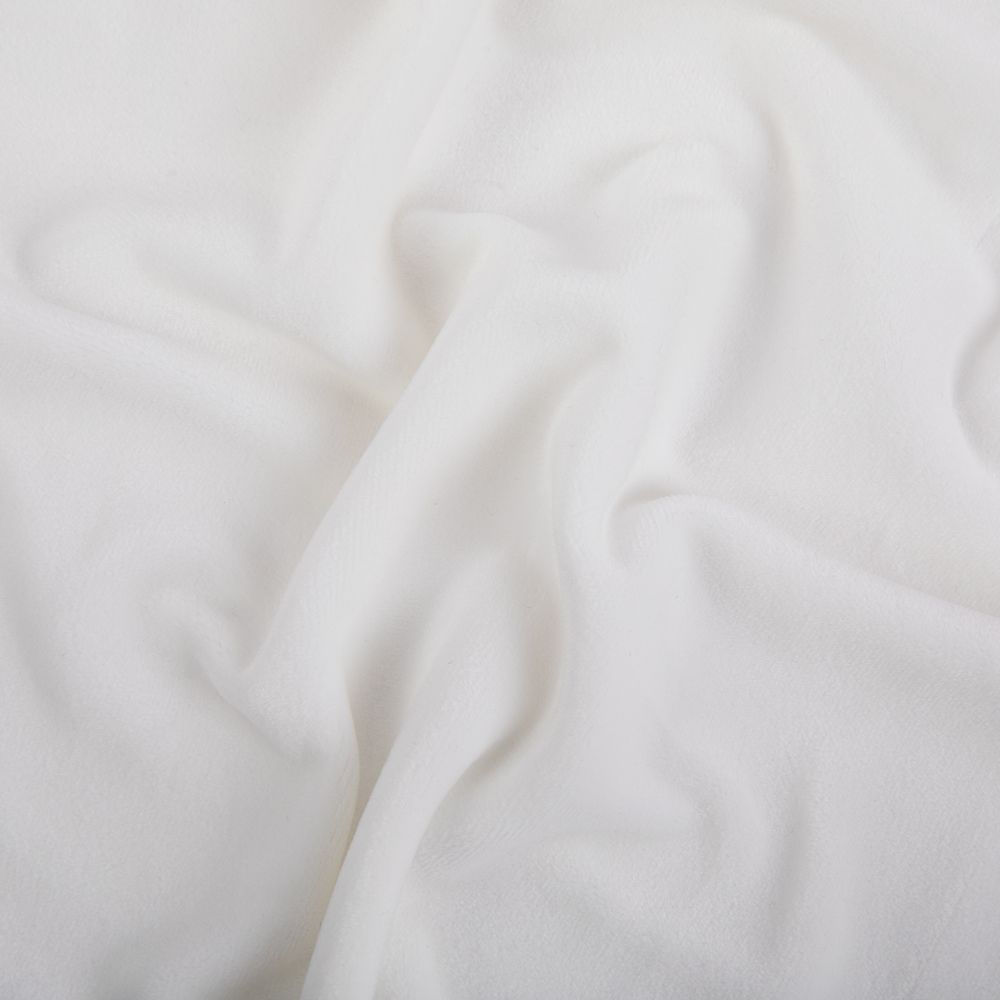 Микровелюр 312±5 г/м², 160 см / 5 метров, 002 тёплый белый, Gamma MCV