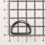 Полукольцо литое металл внутр. 20 мм (внешн. 25х16 мм), плоское, 10 шт, чер.никель ГР, 6875