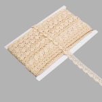 Кружево вязаное (тесьма) 15 мм / 13.72 метра, хлопок, неотбеленный, 3AR3367