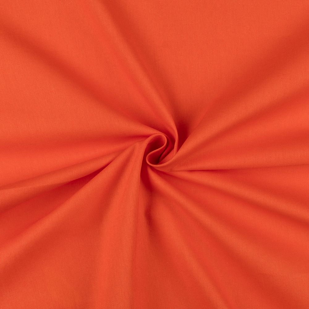 Хлопчатобумажная ткань 140 г/м², отрез 50х55 см, оранжевый, Gamma