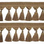 Бахрома отделочная широкая 115.0 мм / 25 метров, с кистями 107 т.бежевый