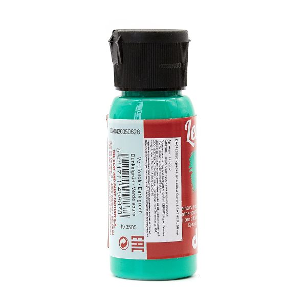 Краска для кожи Darwi Leather, 50мл, 626 темно-зеленый