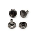 Хольнитены двухсторонние ⌀9 мм, h=9 мм, сталь, New Star №33.5, цв.чер.никель, ≈100 шт