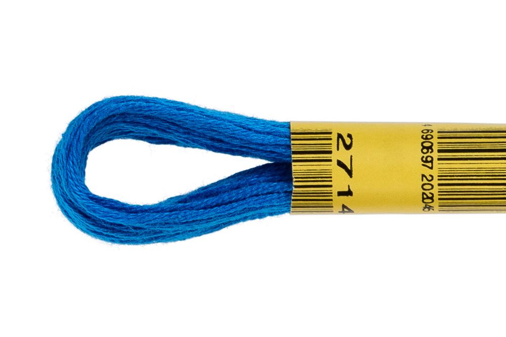 Мулине ПНК им.Кирова цв.2714 василёк, 24 мотка по 8 метров