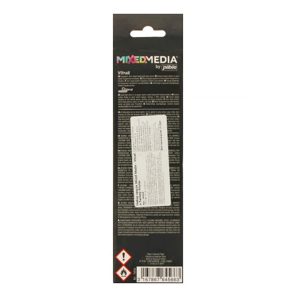 Набор красок Pebeo Mixed Media -Vitrail и Fantasy Prisme 6 цв. 20 мл