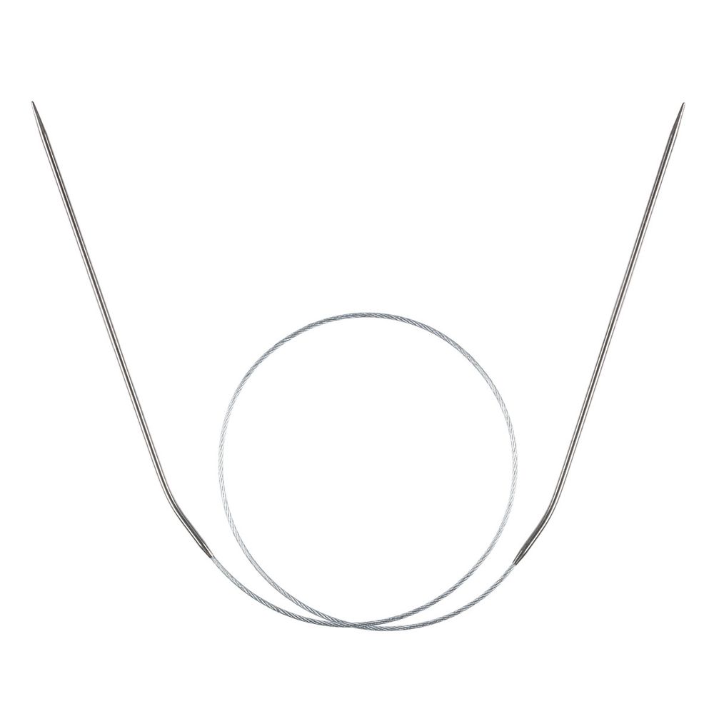 Спицы круговые металл ⌀1.8 мм, 50 см, 1 шт, с металлической леской, Gamma MKJ-R