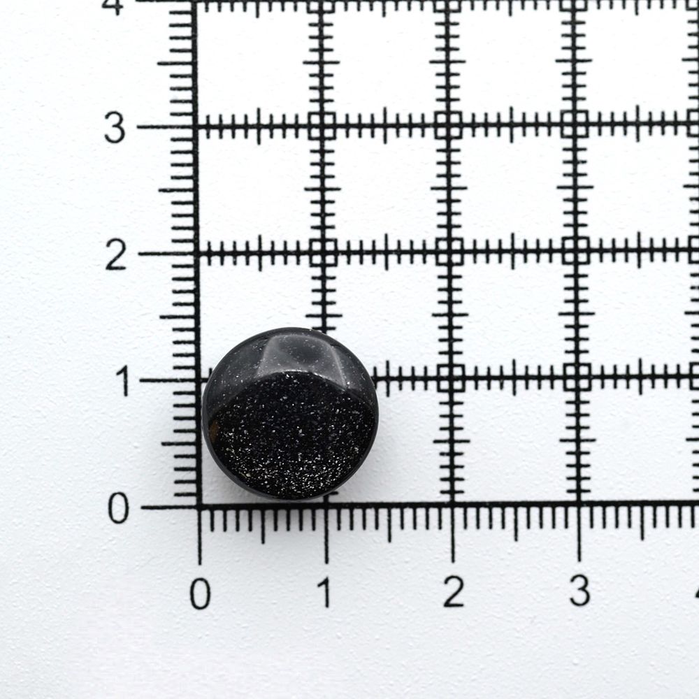 Пуговицы на ножке 22L (14мм), пластик (Blk-02 черный), 72 шт, CR P-45