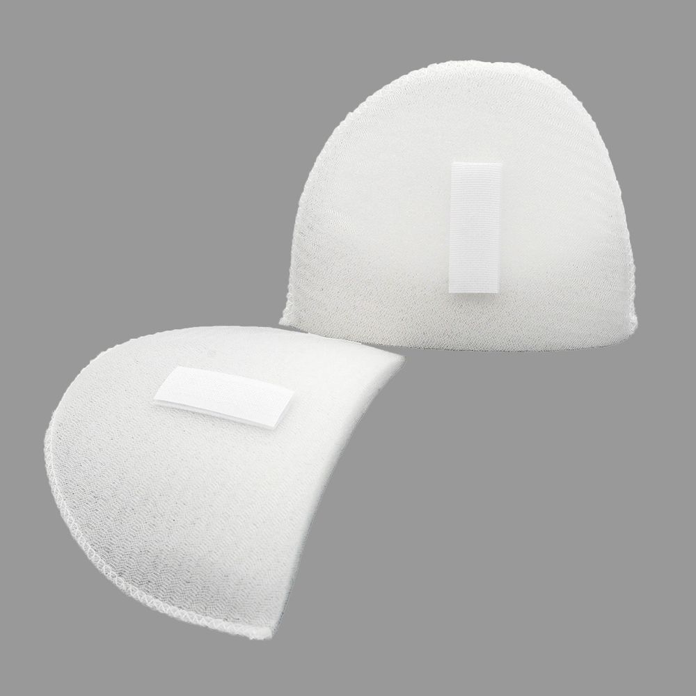 Плечевые накладки (подплечники) втачные на липучке 100х145х10 мм, Hobby&Pro, белый, ВК-10/А, 1 пара