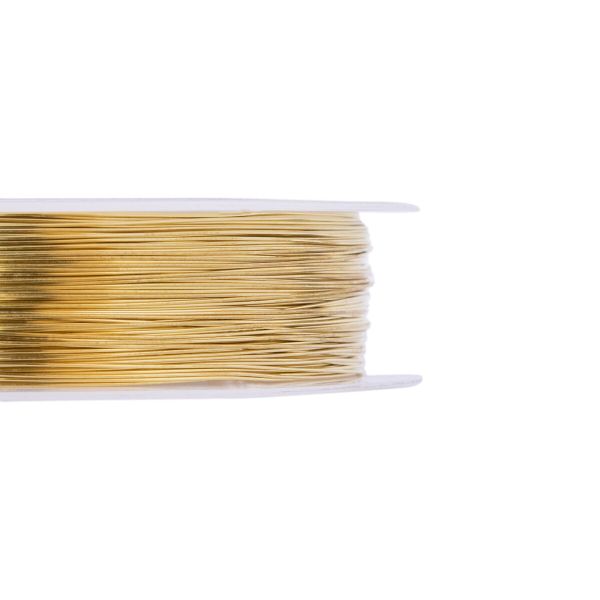 Проволока для бисера ⌀0.3 мм, 50 м, №01 под латунь, Zlatka DGB-S3