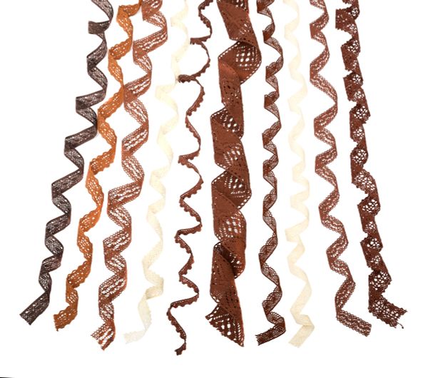 Набор кружевных лент 11 шт по 1 м, 09 коричневый, Gamma HC-VS