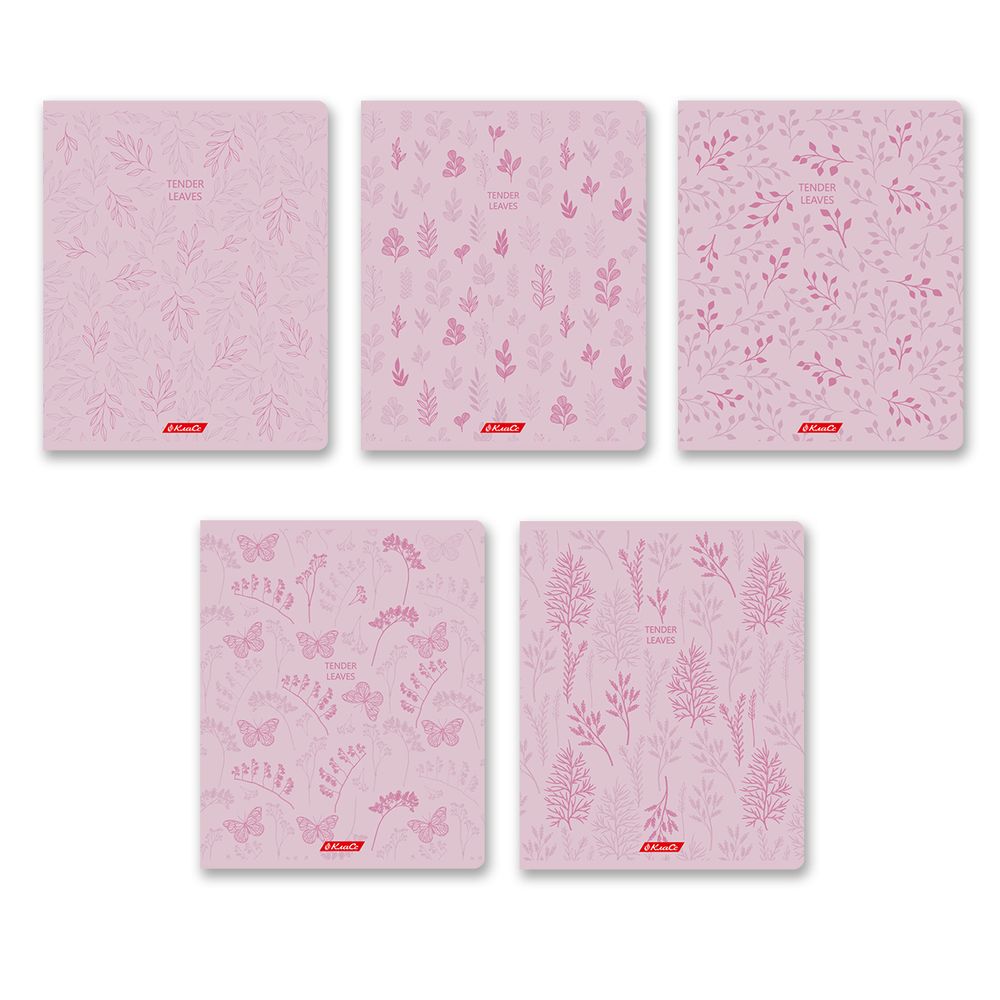 Тетрадь ученическая общая, A5+ 60 л. на скобе 65 г/м², белизна 100%, 10 шт, клетка в термоусадочной пленке, 000479 Цвет нежности, Светоч 60ТСК5_0_2_1