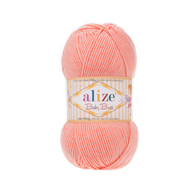 Пряжа Alize (Ализе) Baby Best / уп.5 мот. по 100 г, 240м, 145 персиковый A