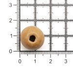 Бусины дерево ⌀16 мм, натуральные, круглые, 50г (40 шт), Astra&Craft, нат.дерево