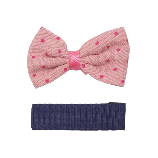 Набор бантик и заколка, мини 35мм/35мм, св.розовый/синий