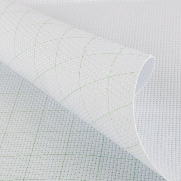 Канва Aida 11 ct, 30х40±2 см, белый в клетку, Gamma