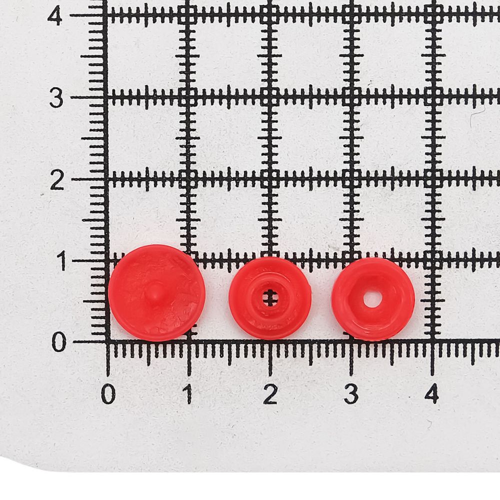 Кнопка рубашечная ⌀12,5/10мм пластик (≈1000 шт) New Star (162 красный)