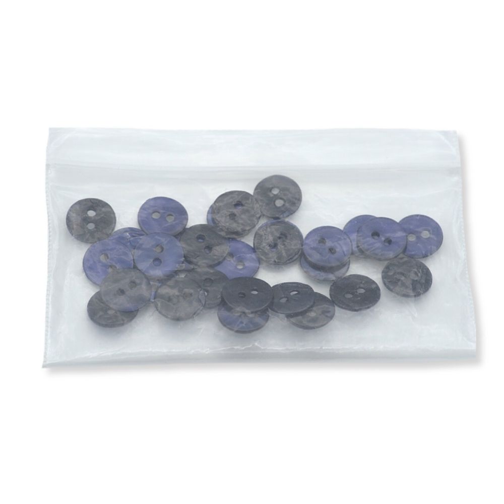 Пуговицы 2 прокола ракушка 16L (9мм) (Blue2 (синий2)), 50 шт