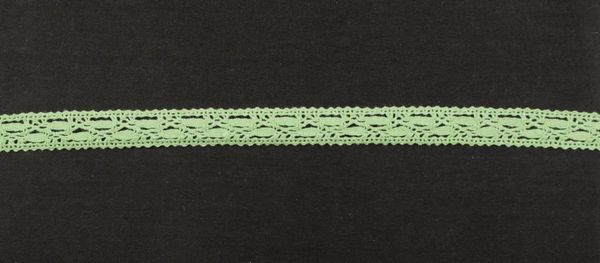 Кружево вязаное (тесьма) 16 мм цв.салатовый, Alfa, 25 метров, AF-159-068