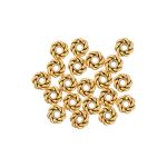 Рондели 8 мм, 20 шт, 02 под золото, Zlatka MRR-04