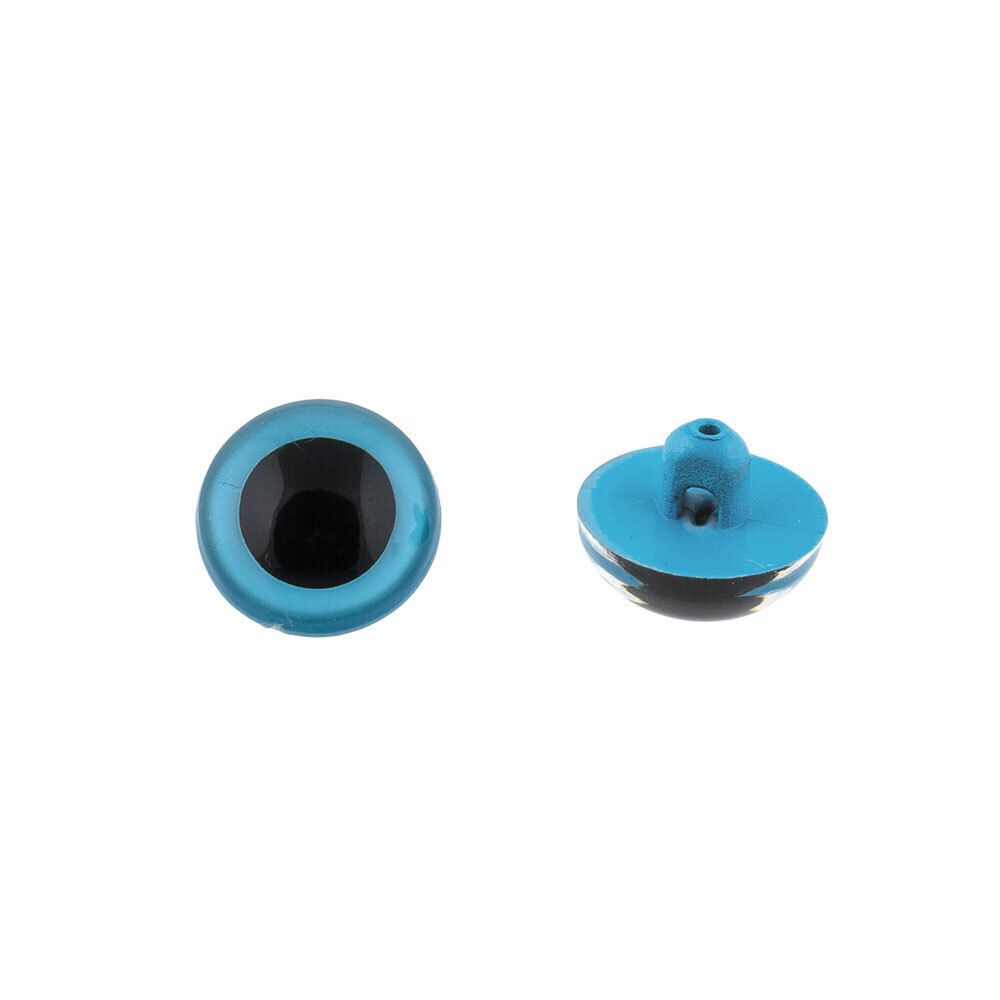 Глаза для кукол и игрушек кристальные ⌀10.5 мм, 24 шт, светло-голубой, HobbyBe CRP- 10-5
