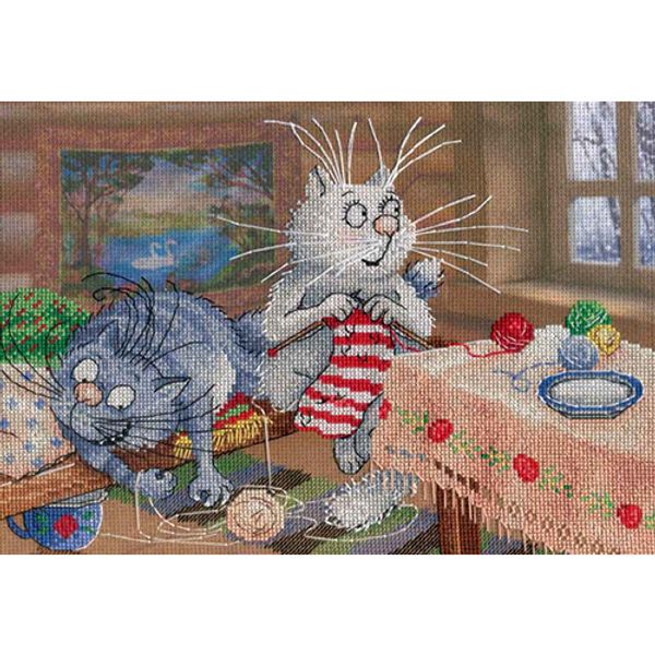 Набор для вышивания нитками МП Студия, Мастерица на все руки, 16х23 см, 498310