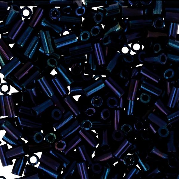 Бисер Toho Bugle 3 (3 мм), 25 г (5х5 г), 0082 синий