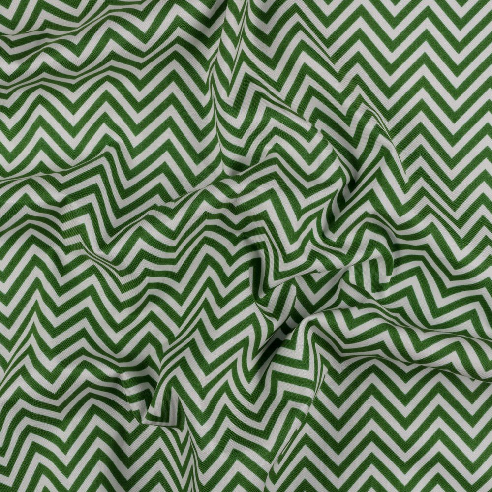 Ткань для пэчворка Peppy Бабушкин сундучок, рулон 112 см / 5 метров, БС-20 зигзаг я.зеленый, Peppy