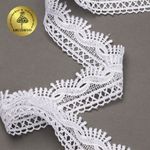 Кружево гипюр (плетёное) 40 мм, TR.16GB2005, 1 белый, 9м, Kruzhevo