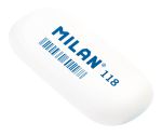 Ластик 118 овальный 6.3х2.8х0.9 см, 18 шт, ассорти CMM118, Milan