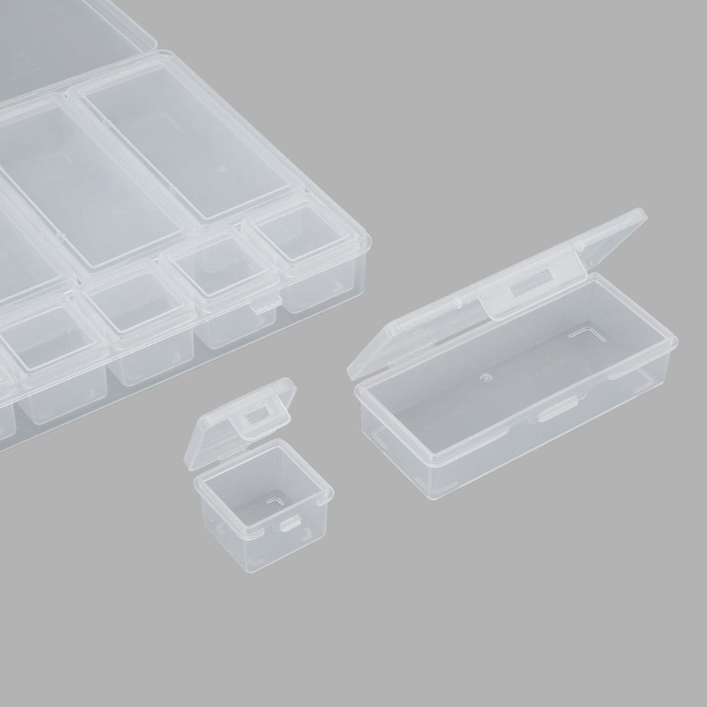 Контейнер для хранения мелочей 25х15х3.1 см, 12 штук ассорти в боксе