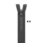 Молния трактор Arta Т6 (6 мм) 1 зам., разъем., 45 см, (2076), A237 т.хаки, НОВЫЙ МАТОВЫЙ ЗАМОК, уп.5 штук