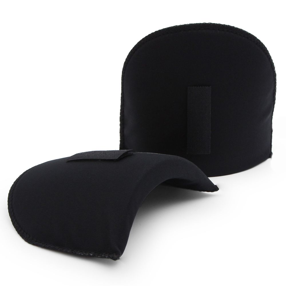 Плечевые накладки (подплечники) втачные на липучке 120х165х16 мм, с плотной обшивкой, черный, ВК-16/6, 50 пар