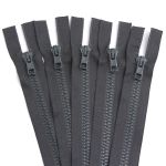 Молния трактор Arta Т6 (6 мм) 2 зам., разъем., 100 см, цв. 123 графит, уп.5 шт