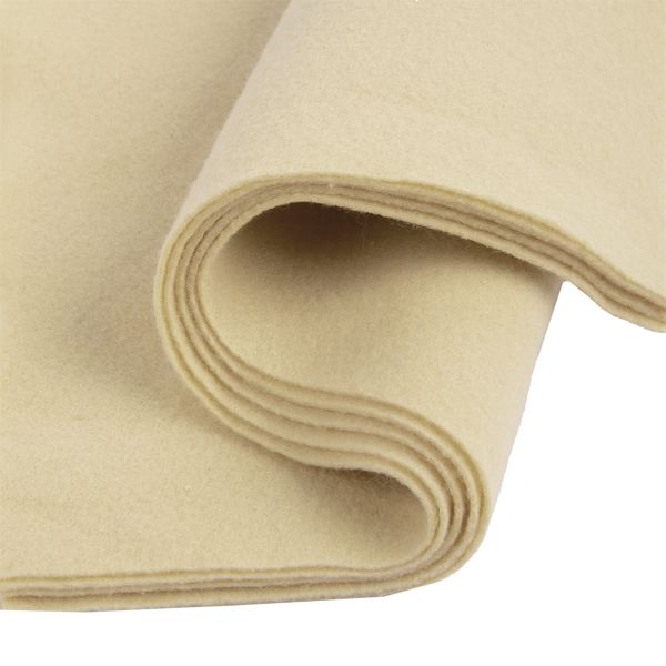 Фетр листовой 1 мм, 20х30 см, 5 шт, 075 молочный, Blitz FKC10-20/30