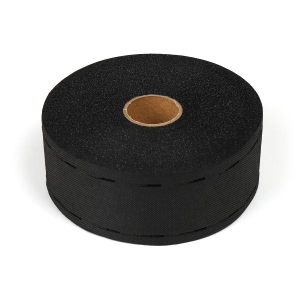 Лента корсажная клеевая перфорированная 60.0 мм / 100 метров, 40 г/м², 10-40-10, черный 6760B