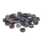 Пуговицы на 2 прокола 20L (12,5мм), ракушка (B-Grey (серый)), CN-S003A, 36 шт