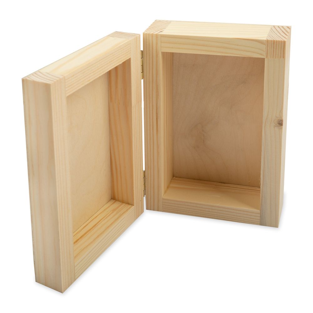 Заготовка из фанеры Шкатулка Мишка, сосна 16х11х6 см, ВК-046 Mr.Carving