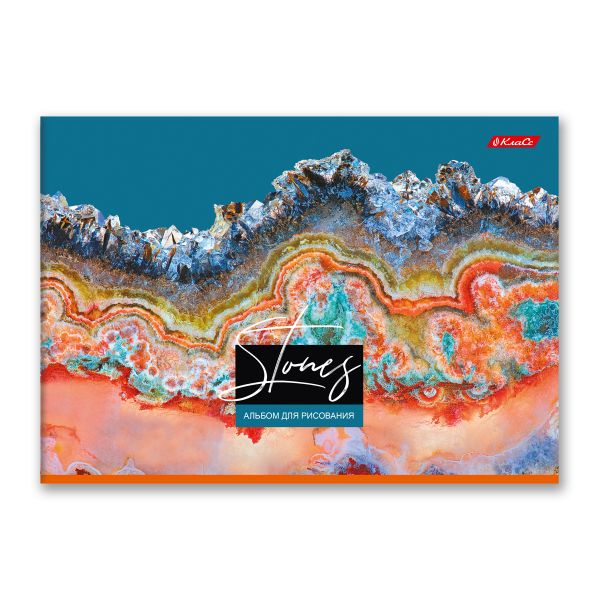 Альбом для рисования 100 г/м², A4 29х20.5 см, склейка с одной стороны 40 л., 4 шт, 40АЛКЛ4_000253 Каменный цветок, Светоч