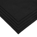 Фетр листовой 1 мм, 20х30 см, 5 шт, 060 черный, Blitz FKC10-20/30