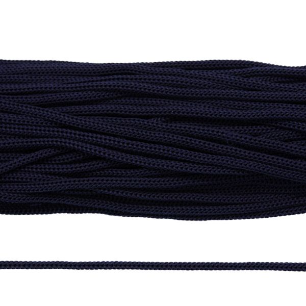 Шнур полипропилен круглый вязаный ⌀5.0 мм / 100 метров, 5-28 т.синий