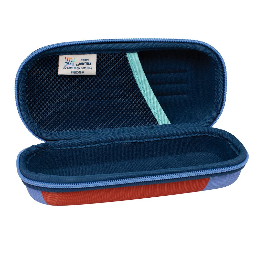 Пенал овальный полужесткий на молнии 1 отделение 20*9*6,7 см, 081145FN, Milan 081145FN