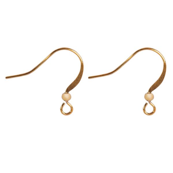 Швензы 15 мм, 10 шт, №01 золото, Zlatka DH-01/10