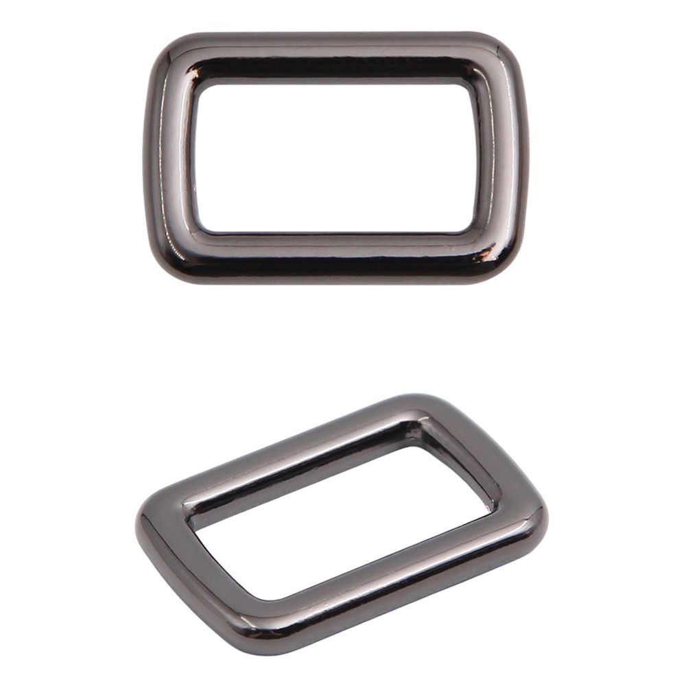 Рамка прямоугольная металл 15 мм /21х14 мм/ чер.никель, ГУ12749, 4 шт