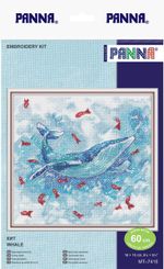Набор для вышивания нитками Panna MT-7415, Кит, 16х16 см