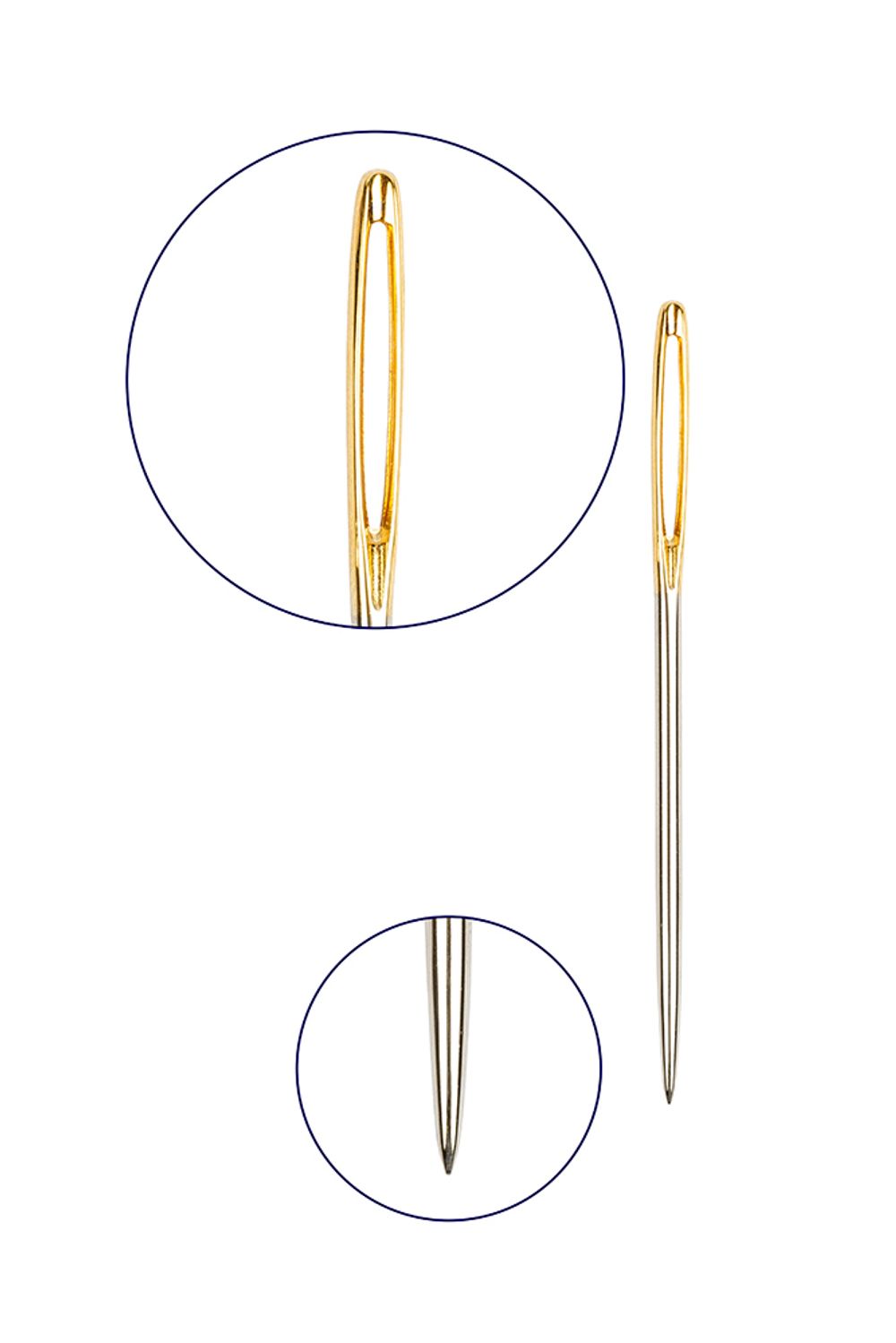 Иглы ручные синельные №13-16, 3 шт, 3 шт, Gamma N-380