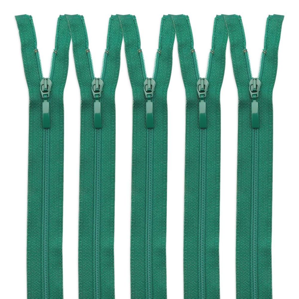 Молния спираль (витая) Arta Т5 (5 мм) 1 зам., разъем., 50 см, цв. 529 зеленый, уп.5 шт