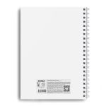 Тетрадь общая с пластиковой обложкой, тиснение серебряной фольгой, 500 мкр, A4 96 л. на гребне 65 г/м², белизна 100 %, 4 шт, клетка, 01036 Серая, Светоч 96Т28