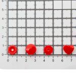 Кнопка рубашечная фигурная Сердце 12,5/10мм пластик (≈100 шт) New Star (162 красный)