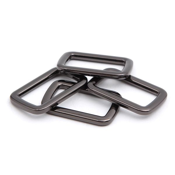 Рамка прямоугольная металл 25 мм /33х21 мм/ чер.никель, ГУ12749, 4 шт