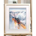 Набор для вышивания нитками Овен, Ретропоезд 22х30см